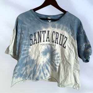 Santa Cruz Tie-Dye Cropped Cotton Women’s T-Shirt